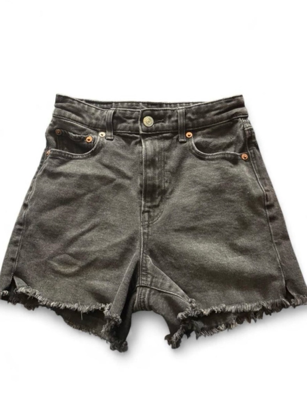 American Eagle Women's Black Denim Shorts Sz 000